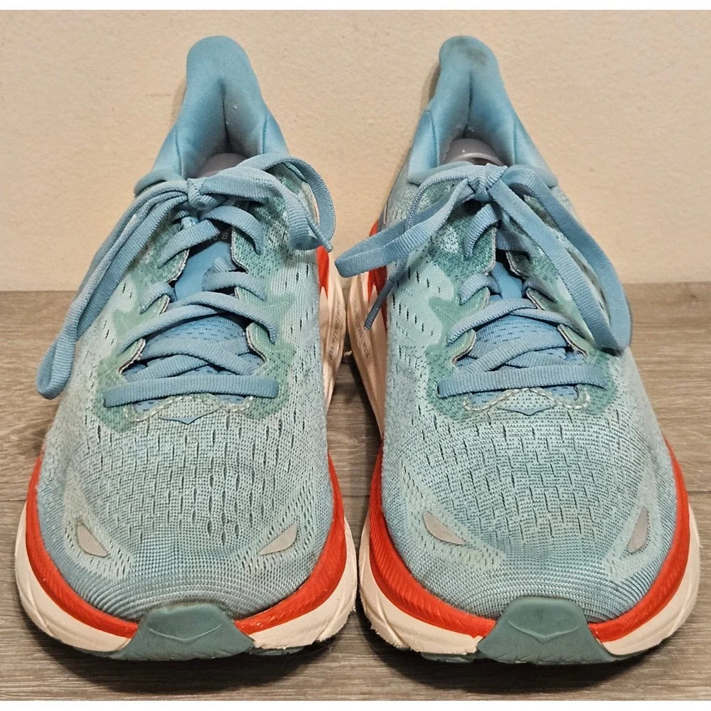 Hoka One One Clifton 8 Womens Sz 8.5 Running Shoes Jogging Sneakers 1119394 AEBL